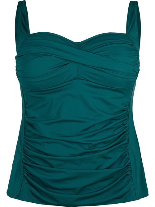 Swim by Zizzi Tankini-overdel  smaragd