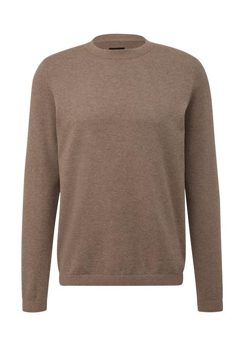 QS Pullover  brun-meleret