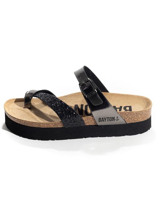 Bayton Pantoletter 'ANDROMAC'  sand / sort / sølv