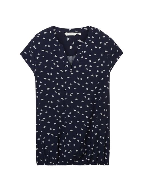 Se Tom Tailor Women + Bluse  navy / hvid ved About You