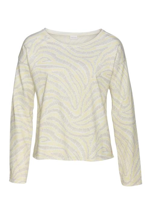 Se LASCANA Sweatshirt  creme / gul / greige ved About You