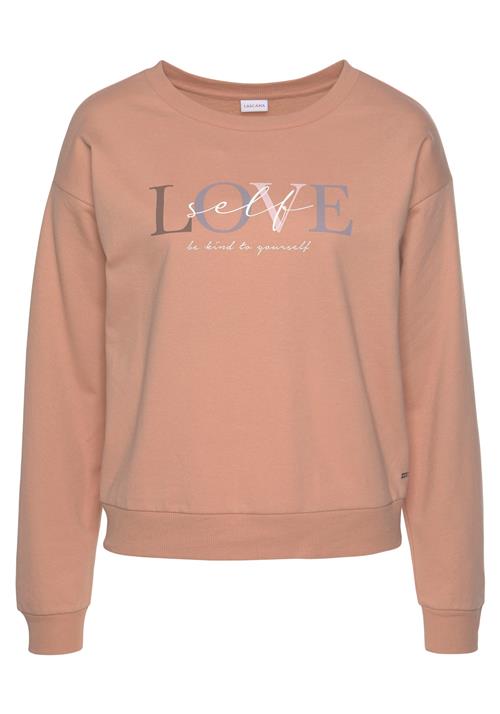 LASCANA Sweatshirt  røgblå / choko / abrikos / lyserød