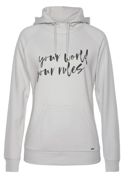 Se LASCANA Sweatshirt  sølvgrå / sort ved About You