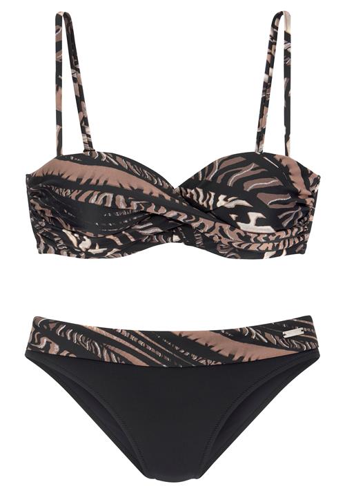 LASCANA Bikini  brun / sort