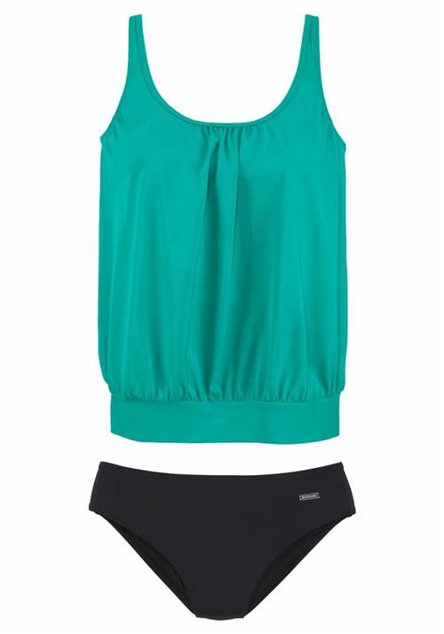 Se LASCANA Tankini  jade / sort ved About You