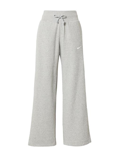 NIKE Sportsbukser 'Phoenix Fleece'  grå-meleret / hvid