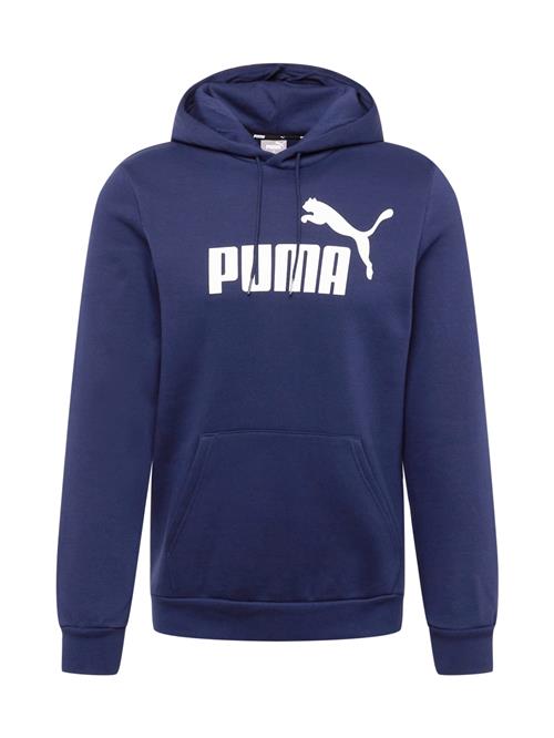 Se PUMA Sweatshirt 'Essentials'  navy / hvid ved About You