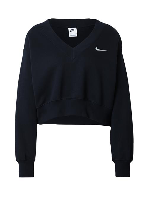 Nike Sportswear Sweatshirt 'Phoenix Fleece'  sort / hvid