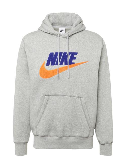 Se Nike Sportswear Sweatshirt 'CLUB'  indigo / grå-meleret / orange ved About You