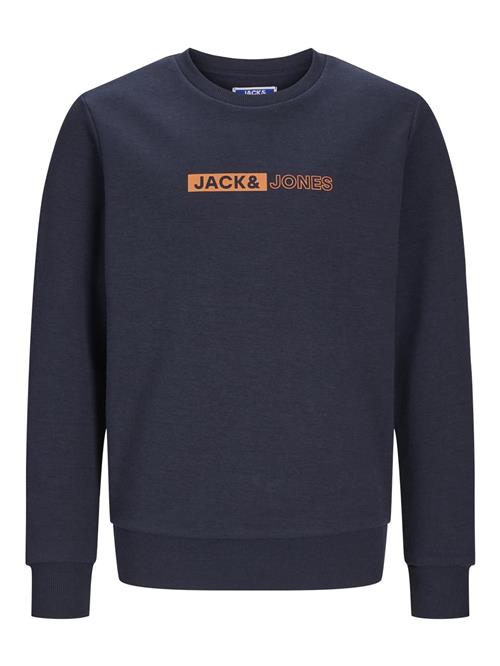 Se Jack & Jones Junior Sweatshirt  natblå / orange ved About You