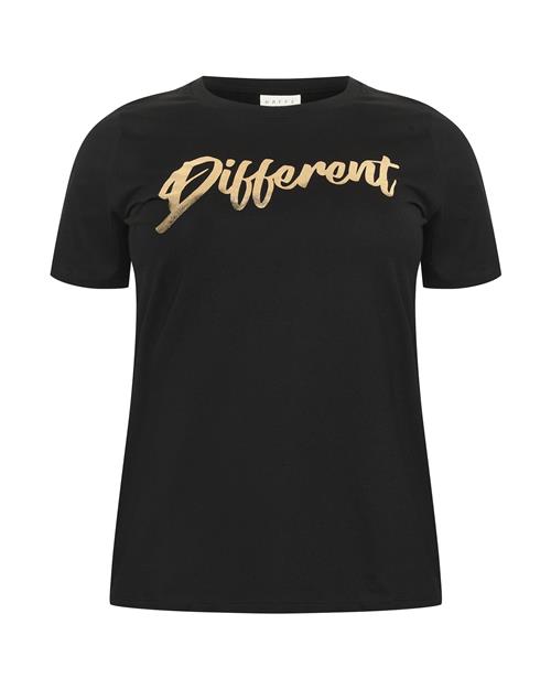 KAFFE CURVE Shirts 'Tiva'  guld / sort