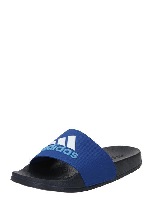 Se ADIDAS SPORTSWEAR Strand-/badesko 'Adilette Shower'  blå / lyseblå / hvid ved About You