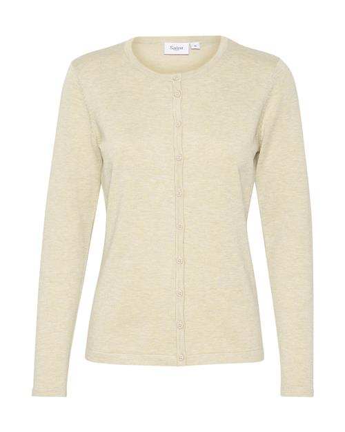 SAINT TROPEZ Cardigan 'Mila'  beige-meleret