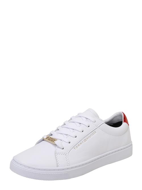 Se TOMMY HILFIGER Sneaker low 'Essential'  guld / rød / hvid ved About You