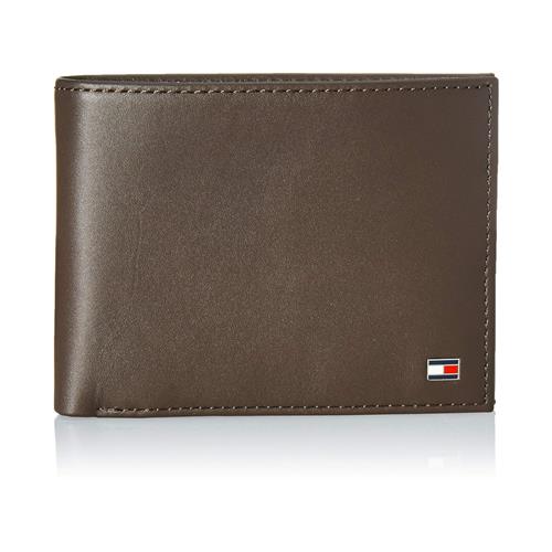 TOMMY HILFIGER Tegnebog 'Eton'  marin / brun / rød / hvid