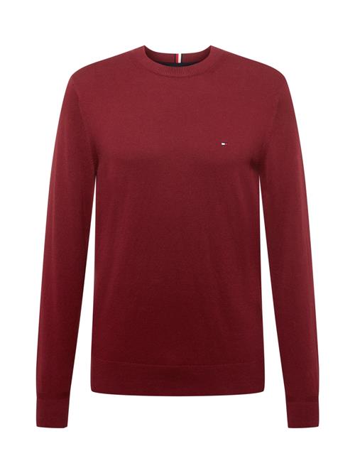 Se TOMMY HILFIGER Pullover  mørkeblå / burgunder / knaldrød / hvid ved About You