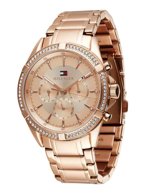 TOMMY HILFIGER Analogt ur 'SPORT'  rosa guld / transparent