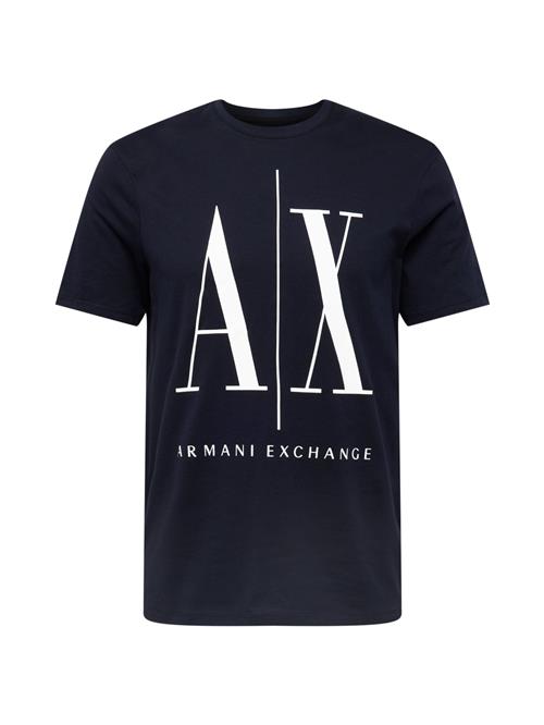 Se ARMANI EXCHANGE Bluser & t-shirts '8NZTPA'  natblå / hvid ved About You