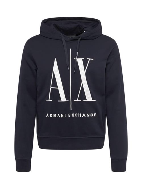 Se ARMANI EXCHANGE Sweatshirt  navy / hvid ved About You