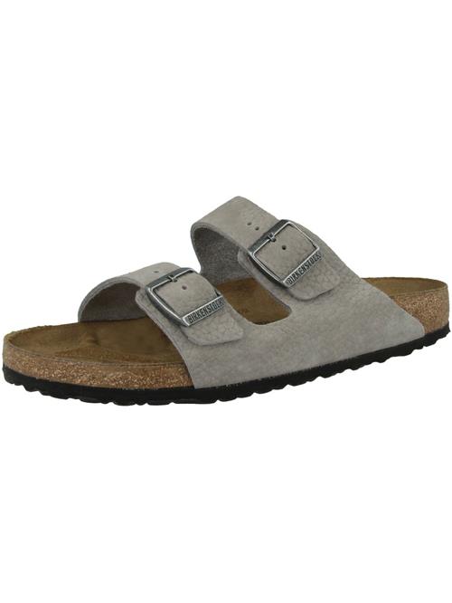 Se BIRKENSTOCK Pantoletter 'Arizona'  greige / sølv ved About You