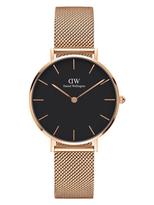 Daniel Wellington Analogt ur 'Classic Petite Melrose DW00100161'  rosa guld / sort