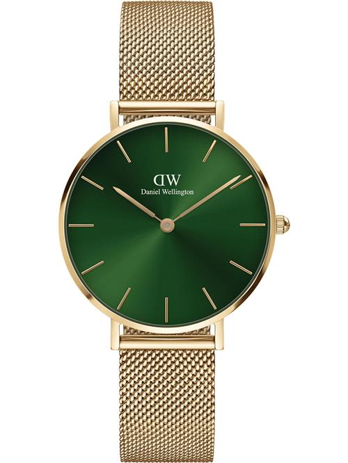 Se Daniel Wellington Analogt ur 'Petite Emerald G Green'  guld ved About You