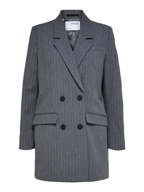 SELECTED FEMME Blazer 'Myla'  mørkegrå / hvid