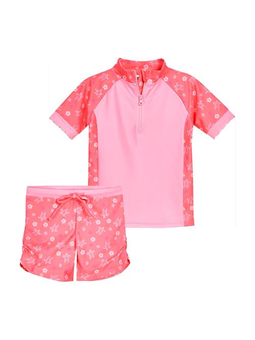 PLAYSHOES UV-beskyttelse 'Hawaii'  hindbær / lys pink