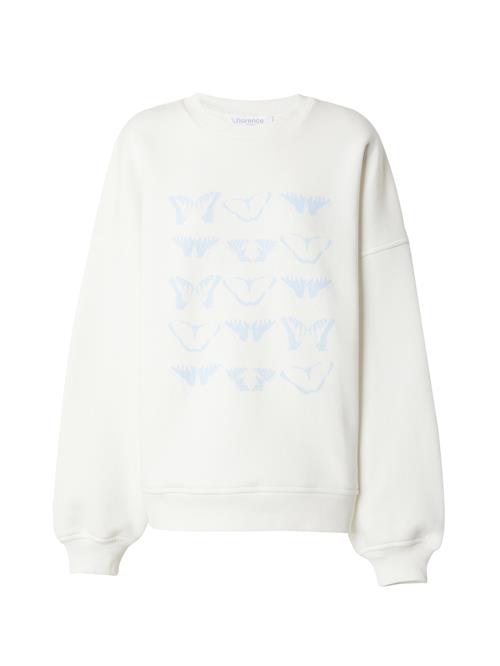 florence by mills exclusive for ABOUT YOU Sweatshirt 'June'  lyseblå / hvid