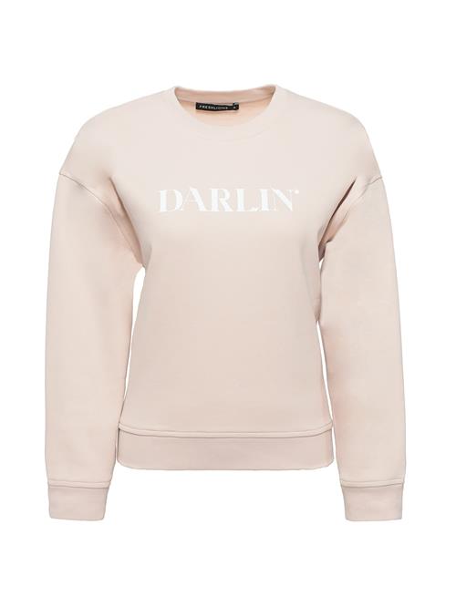 Se FRESHLIONS Sweatshirt 'DARLIN'  beige / hvid ved About You