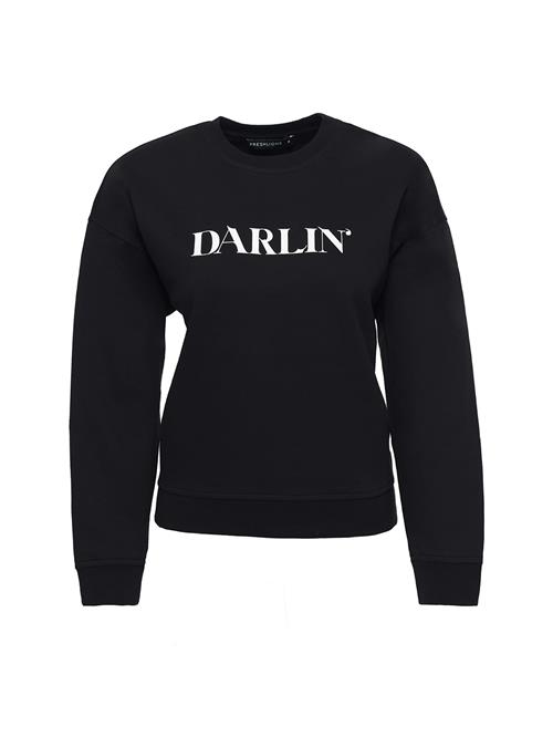 Se FRESHLIONS Sweatshirt 'DARLIN '  sort / hvid ved About You