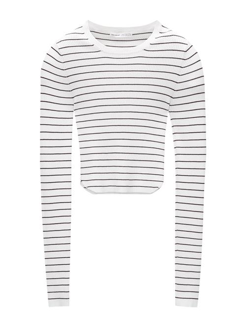 Pull&Bear Pullover  sort / hvid