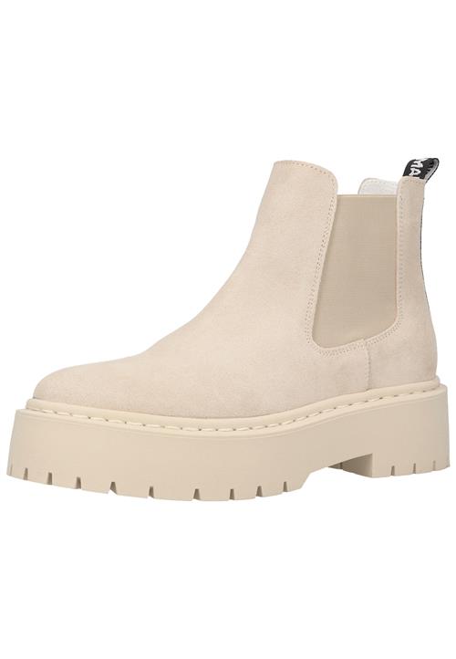 Se STEVE MADDEN Chelsea Boots 'Veerly'  beige / sort / hvid ved About You