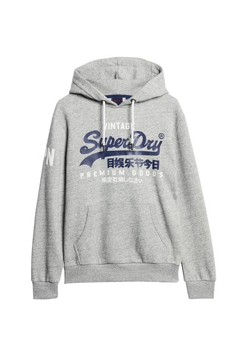 Se Superdry Sweatshirt  natblå / grå-meleret / hvid ved About You