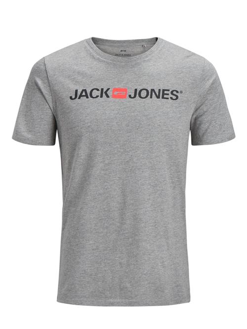 JACK & JONES Bluser & t-shirts 'Essentials'  grå-meleret / pastelrød / sort