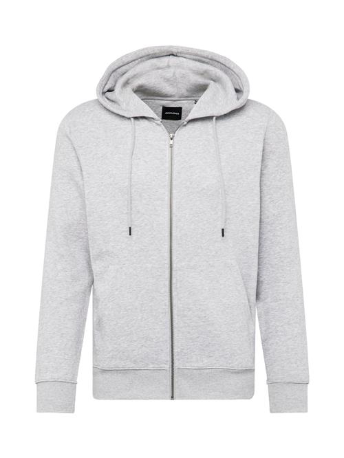 JACK & JONES Sweatjakke 'STAR'  lysegrå