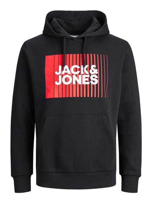 Se JACK & JONES Sweatshirt  pastelrød / sort / hvid ved About You