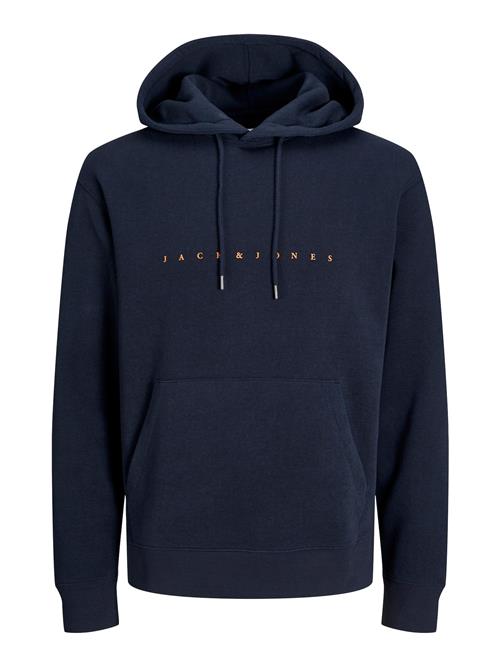 JACK & JONES Sweatshirt 'JJEStar'  navy / orange