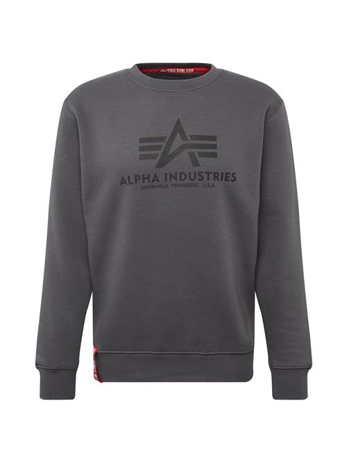 Se ALPHA INDUSTRIES Sweatshirt  antracit / mørkegrå ved About You