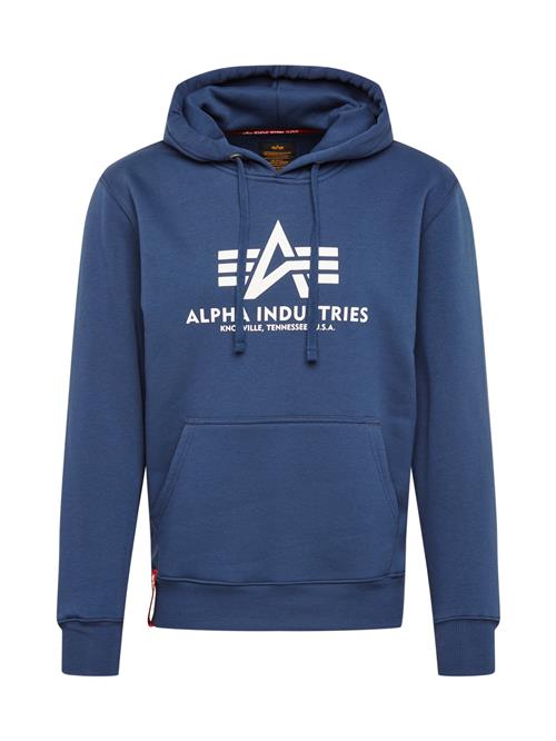 ALPHA INDUSTRIES Sweatshirt  navy / hvid