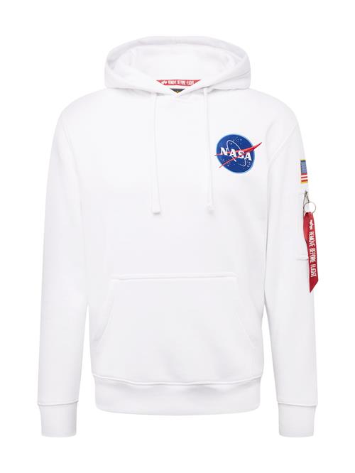 ALPHA INDUSTRIES Sweatshirt 'Space Shuttle'  blå / gul / rød / hvid