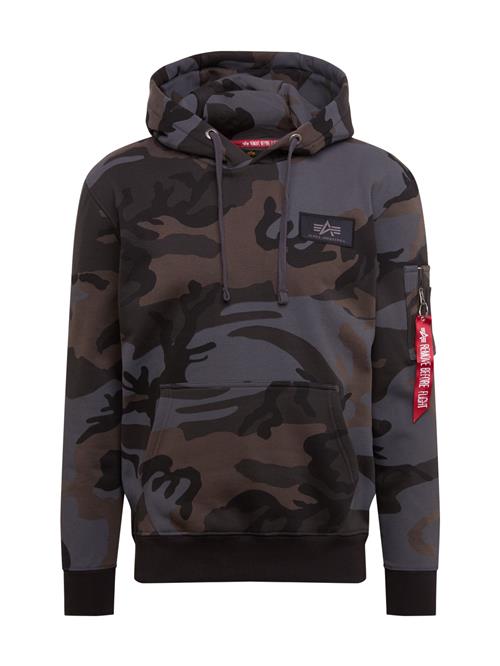 ALPHA INDUSTRIES Sweatshirt  dueblå / brun / antracit / hvid