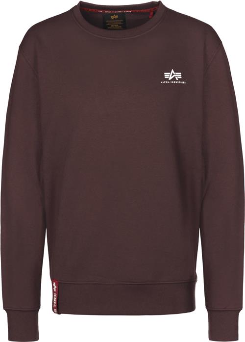 Se ALPHA INDUSTRIES Sweatshirt  brun / hvid ved About You