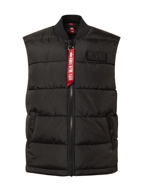 ALPHA INDUSTRIES Vest  rød / sort / hvid