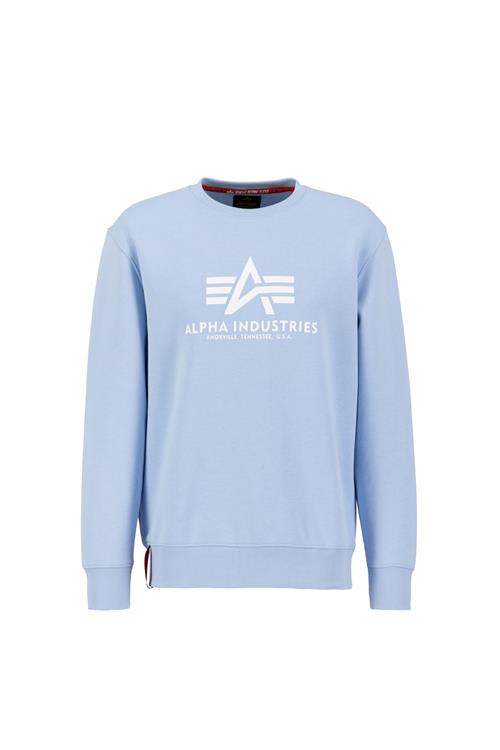 ALPHA INDUSTRIES Sweatshirt  lyseblå / mørkerød / hvid