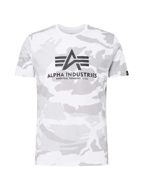 ALPHA INDUSTRIES Bluser & t-shirts  stone / lysegrå / sort / hvid