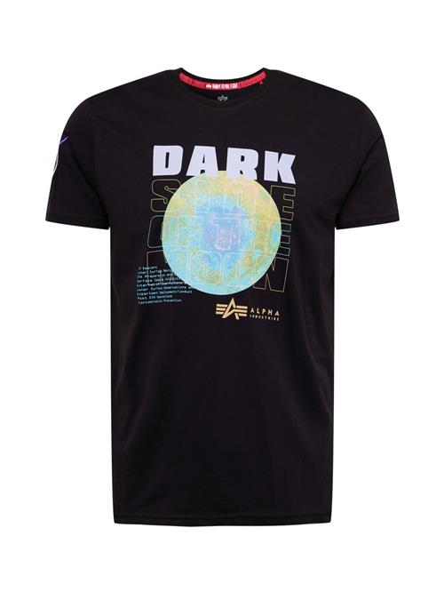 ALPHA INDUSTRIES Bluser & t-shirts 'Dark Side'  lyseblå / sennep / lysegrå / sort