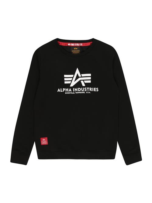 Se ALPHA INDUSTRIES Sweatshirt  rød / sort / hvid ved About You