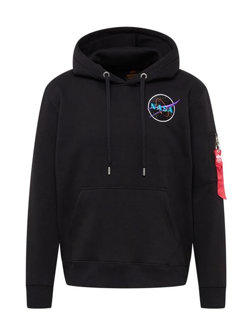 ALPHA INDUSTRIES Sweatshirt 'Dark Side'  lyseblå / orange / sort / hvid