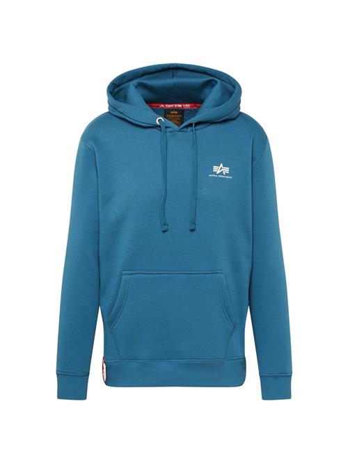 Se ALPHA INDUSTRIES Sweatshirt  blå / hvid ved About You